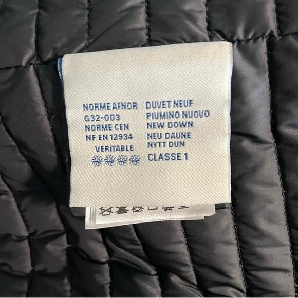 Moncler Eridan Giubbotto Jacket Size 4 Fur collar Kalgan lamb Black EUC Auth. XL - Picture 5 of 15